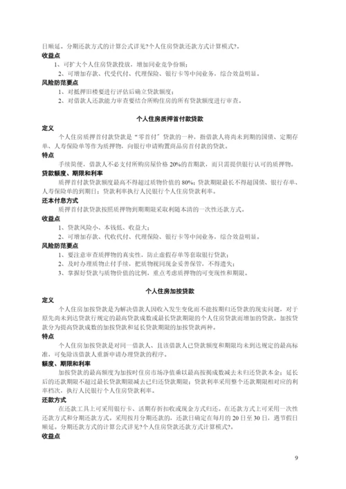 商业银行金融管理及财务知识分析手册.docx