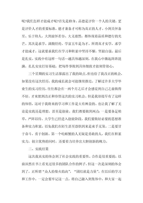 推销员实践报告范文3篇