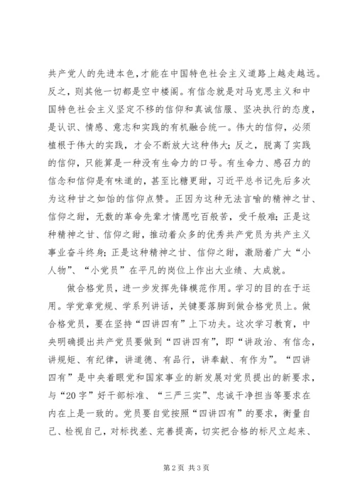 讲政治、有信念,做一名合格的共产党员[优秀范文五篇] (3).docx