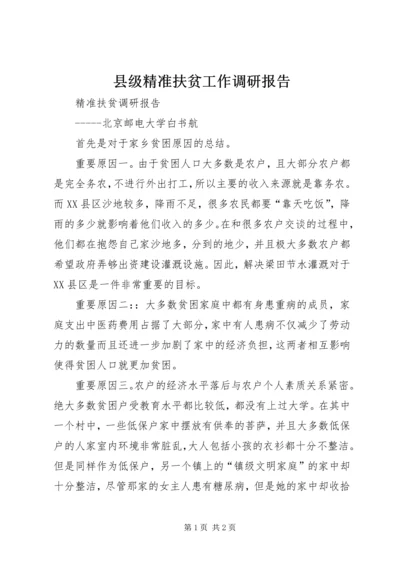 县级精准扶贫工作调研报告 (4).docx