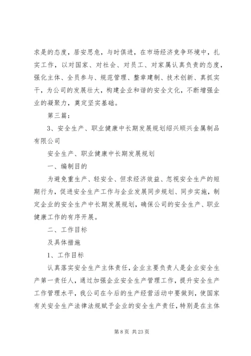 职业安全健康中长期规划及措施.docx