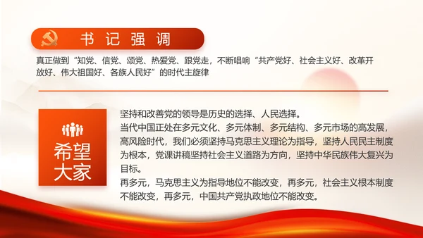 红色党建党支部年终工作总结PPT党课