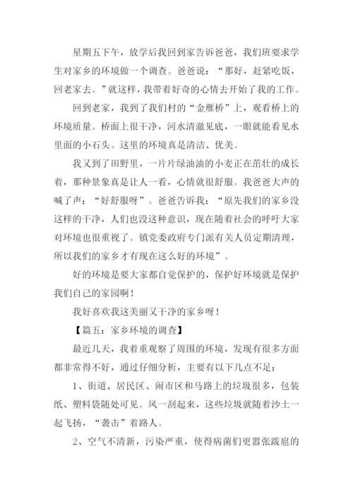 家乡环境调查作文.docx