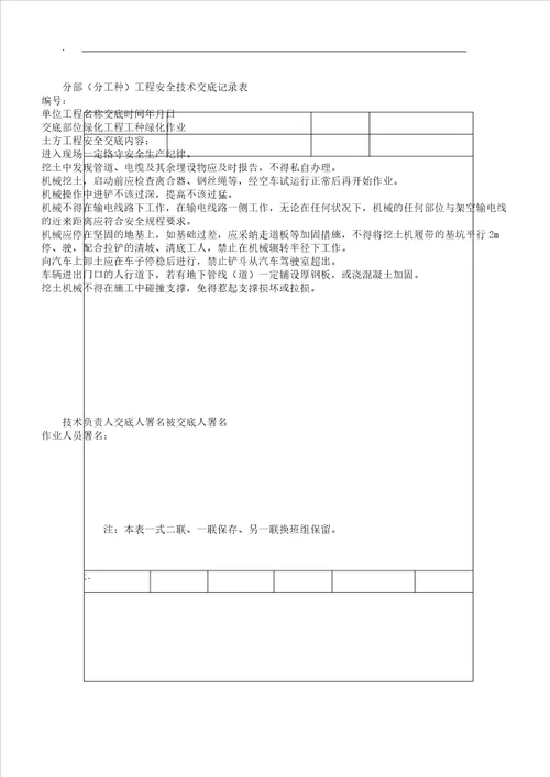 园林景观绿化安全技术交底