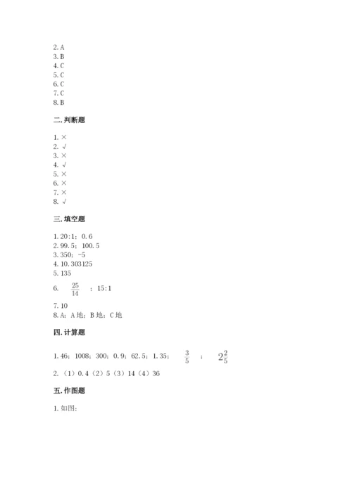 北师大版小学六年级下册数学期末检测试题（黄金题型）.docx