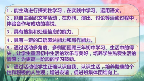 九年级下册语文 第二单元《综合性学习：岁月如歌——我们的初中生活》课件