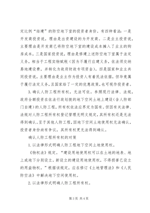 人防工程所有权调研报告.docx