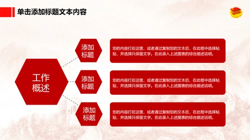 恢弘大气中国共青团团委工作汇报PPT模板