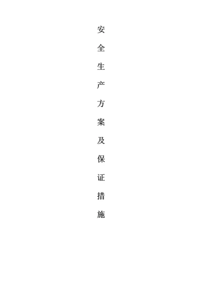 安全生产专题方案及保证综合措施.docx