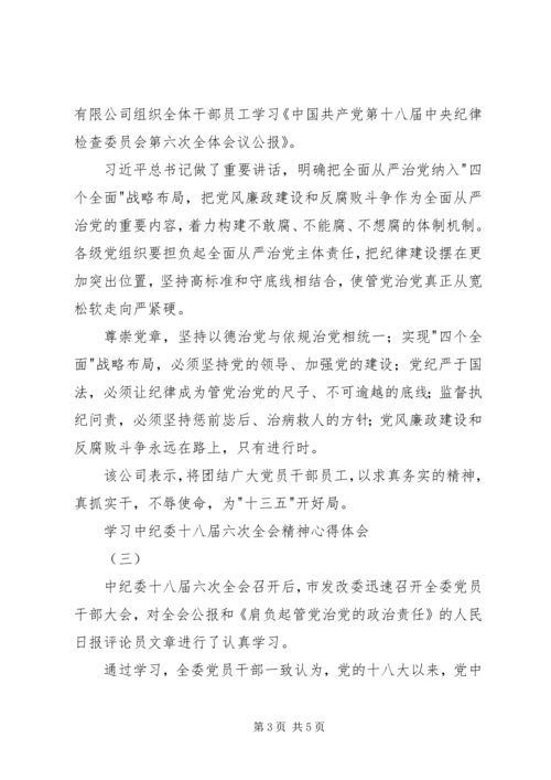 学习中纪委十八届六次全会精神心得体会.docx