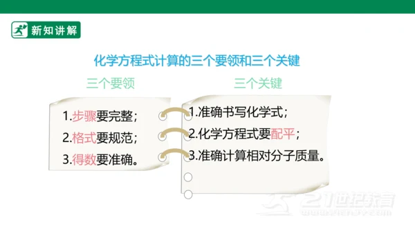 人教版 初中化学 九上 5.3 利用化学方程式的简单计算