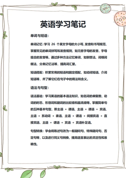 英语学习笔记