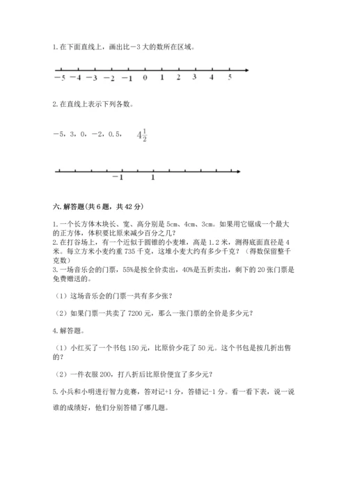 人教版六年级下册数学期末测试卷附答案（能力提升）.docx