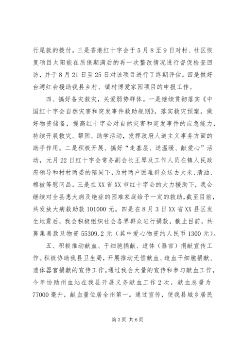 红十字会工作总结及工作计划.docx