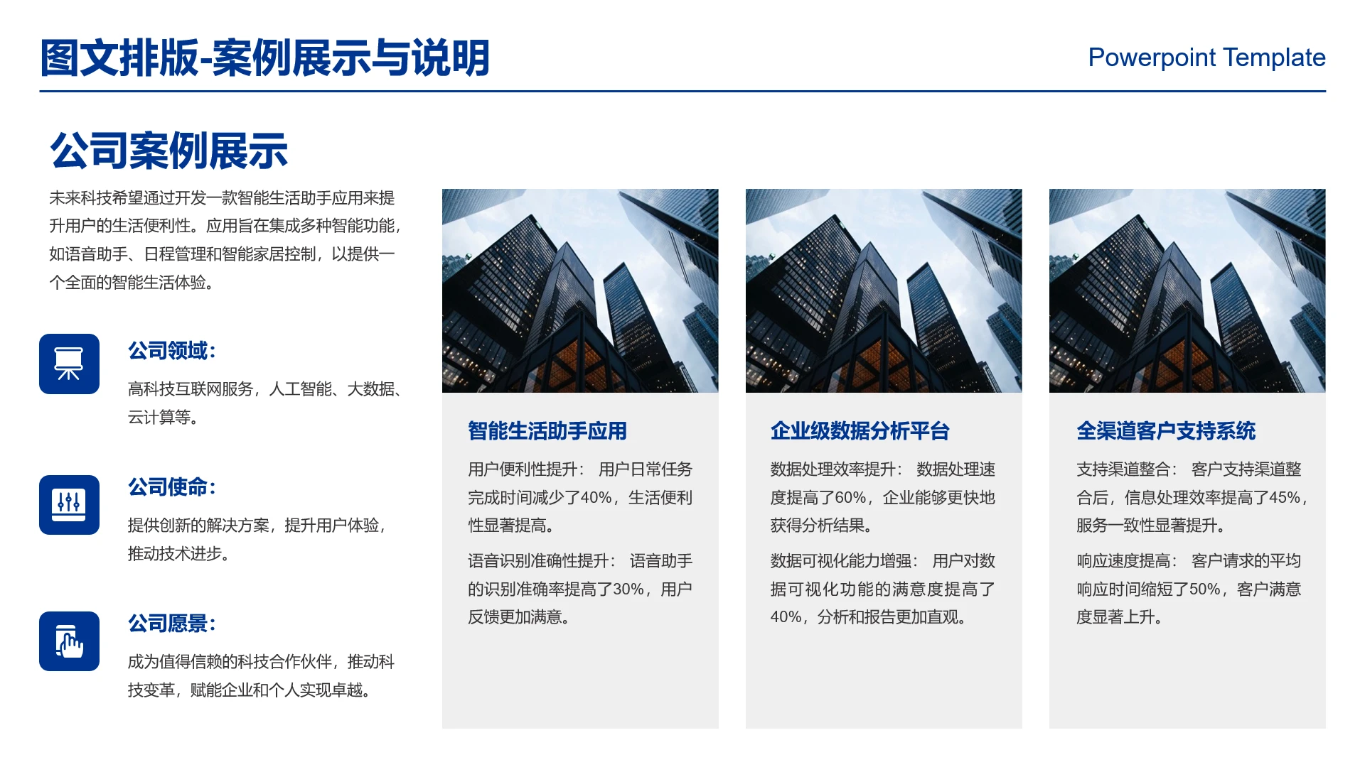 高级感工作汇报公司案例展示公司介绍