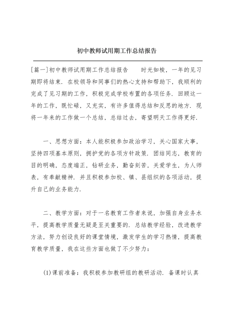 初中教师试用期工作总结报告.docx