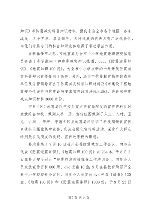 防震减灾科普宣传自查报告 (2).docx