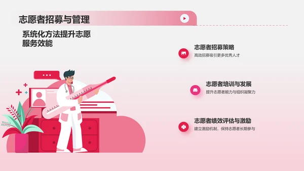 红色插画风红十字日公益活动策划PPT模板