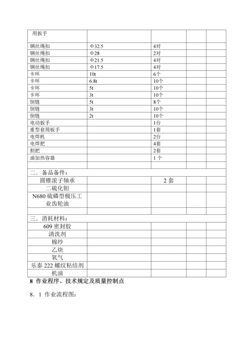 HP型磨煤机磨辊轴承更换作业基础指导书.docx