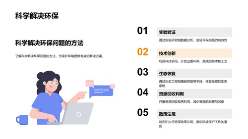 环保科学实践课PPT模板