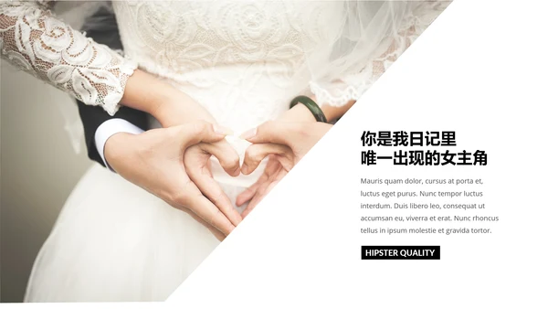 浪漫欧美风七夕情人节表白求婚通用PPT模板