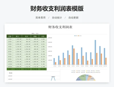 财务收支利润表模版