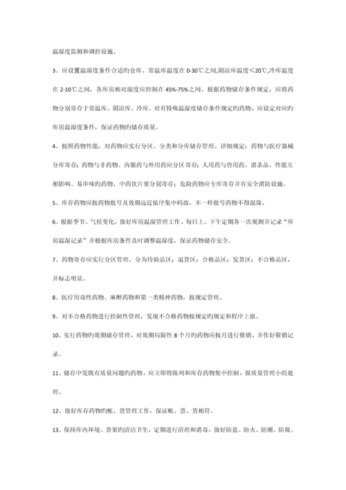 医疗机构药品质量管理制度样本.docx