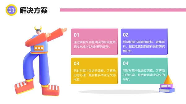 3D创意风物理学生开题本科论文毕业答辩物理专业