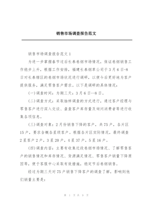 销售市场调查报告范文.docx