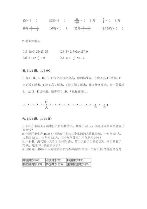 山西省【小升初】2023年小升初数学试卷【历年真题】.docx