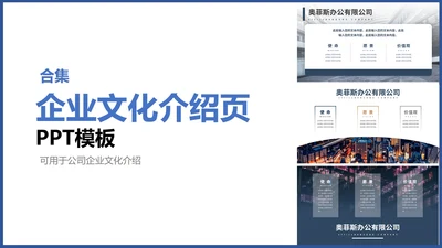 企业文化介绍页合集PPT模板