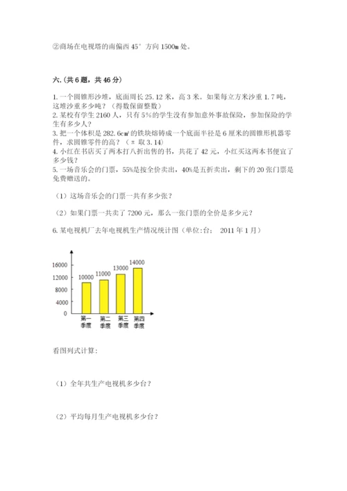 小学数学六年级下册竞赛试题及参考答案（突破训练）.docx