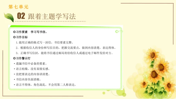 统编版语文四年级上册2024-2025学年度第七单元习作： 写信（课件）