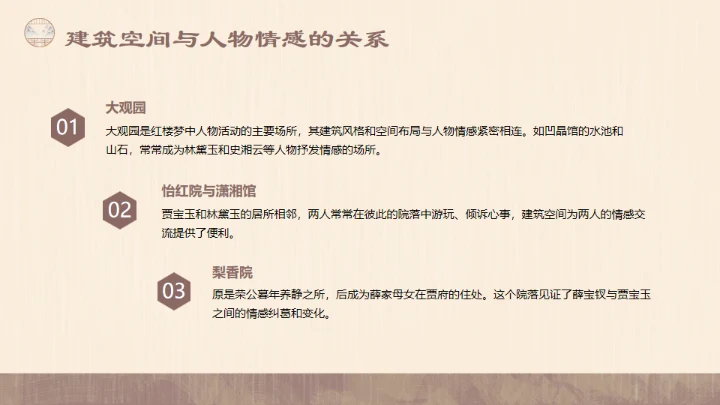 红楼梦的建筑文化通用PPT模板