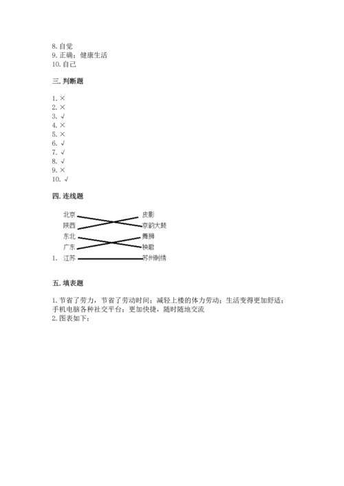 部编版小学四年级下册道德与法治《期末测试卷》通用.docx