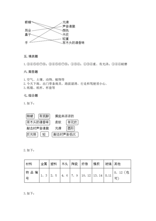 教科版二年级上册科学期末测试卷【研优卷】.docx