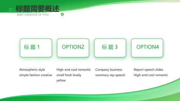 绿色医疗医药代表工作汇报动态PPT