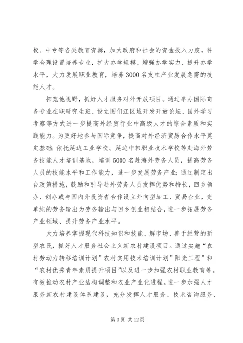 人才工作设想参考.docx