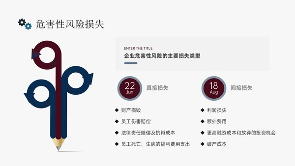 蓝黄色简约扁平插画企业风险管理培训PPT课件其他管理