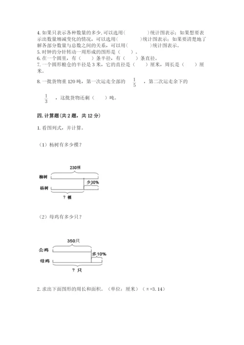 人教版数学六年级上册期末考试卷含答案【名师推荐】.docx