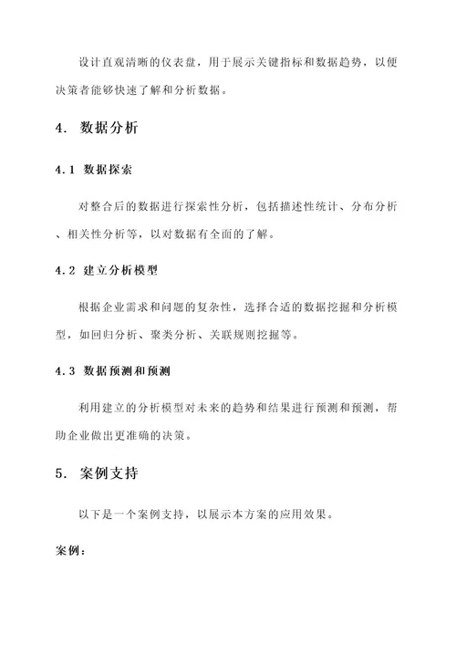 运营数据分析整合方案