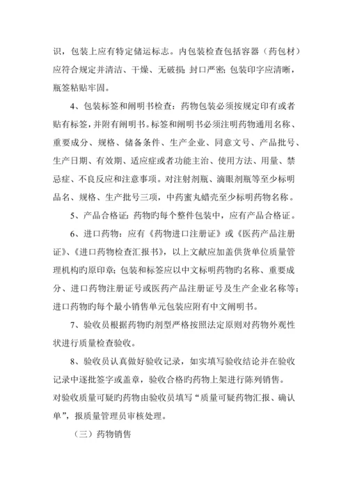 药品采购验收销售操作规程药店新版认证.docx