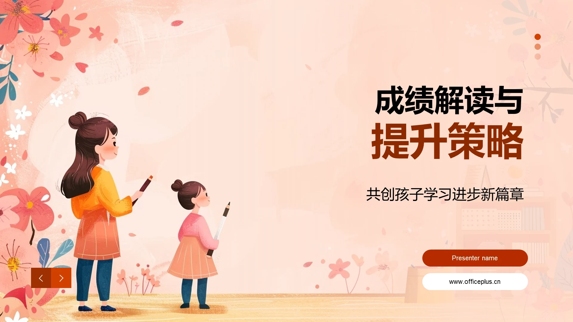 成绩解读与提升策略PPT模板