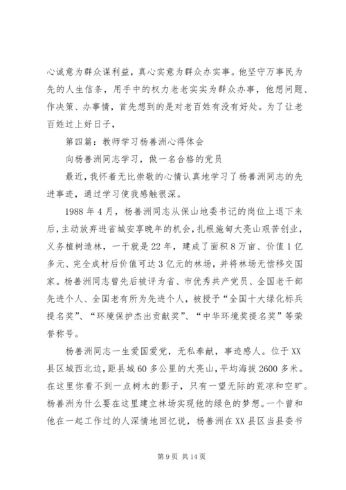 学习杨善洲心得体会(精选多篇) (2).docx