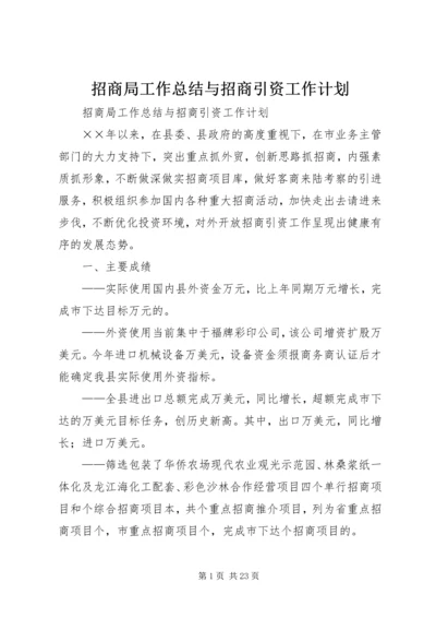 招商局工作总结与招商引资工作计划 (6).docx