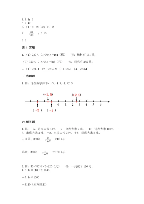 花溪区六年级下册数学期末测试卷及完整答案一套.docx