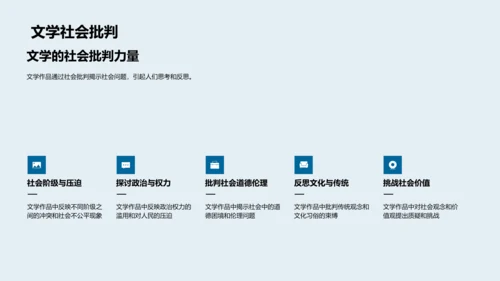 文学研究社会影响解析PPT模板