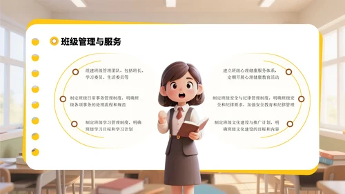 黄色3D风迎新班会PPT模板