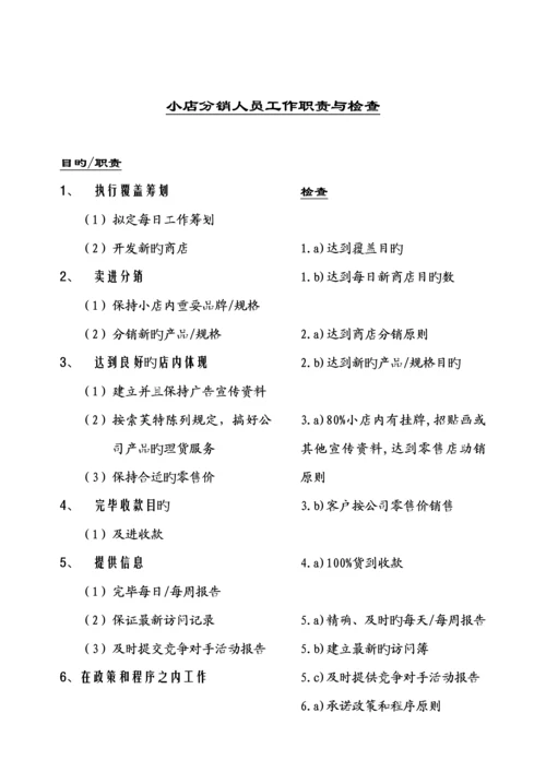 深度分销代表标准手册.docx