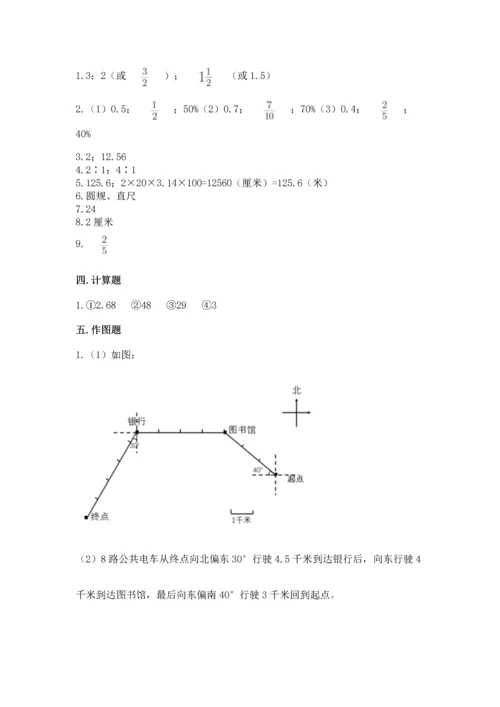 人教版六年级上册数学期末测试卷精品【全国通用】.docx